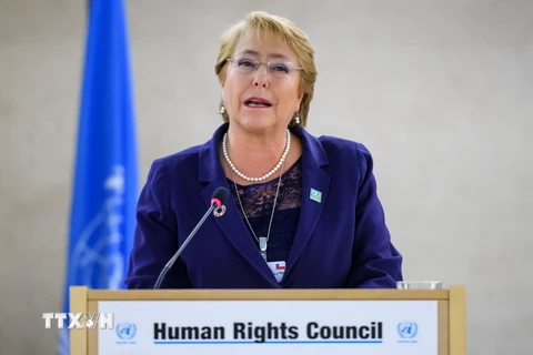  Tổng thống Chile Michelle Bachelet. (Nguồn: AFP/TTXVN) 