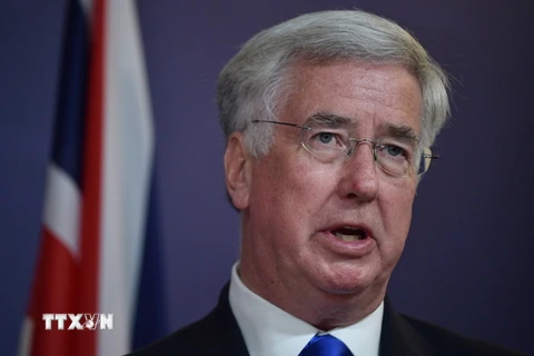 Bộ trưởng Quốc phòng Anh Michael Fallon. (Nguồn: AFP/TTXVN)