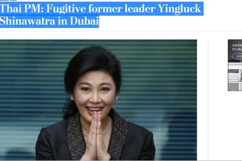 [Video] Cựu Thủ tướng Thái Lan Yingluck Shinawatra đang ở Dubai