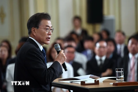 Tổng thống Hàn Quốc Moon Jae in. (Nguồn: EPA/TTXVN)