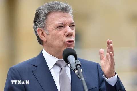 Tổng thống Colombia Juan Manuel Santos Calderon. (Nguồn: AFP/TTXVN)
