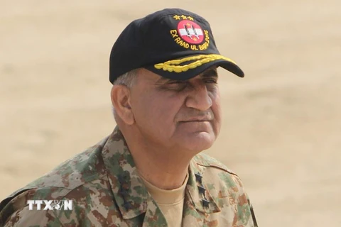 Tham mưu trưởng Lục quân Pakistan, Tướng Qamar Javed Bajwa. (Nguồn: AFP/TTXVN)