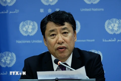 Phó Đại sứ Triều Tiên tại LHQ Kim In Ryong. (Nguồn: AFP/ TTXVN)