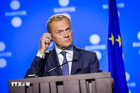 Chủ tịch Hội đồng châu Âu Donald Tusk. (Nguồn: AFP/TTXVN)