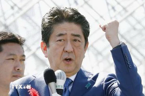 Thủ tướng Nhật Bản Shinzo Abe. (Nguồn: Kyodo/TTXVN)