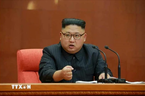 Nhà lãnh đạo Triều Tiên Kim Jong-un. (Nguồn: YONHAP/TTXVN)