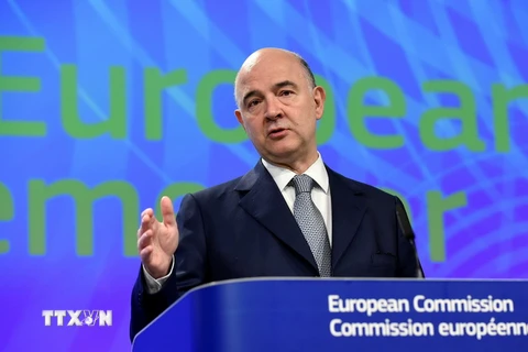 Ủy viên phụ trách kinh tế EU Pierre Moscovici. (Nguồn: AFP/TTXVN)