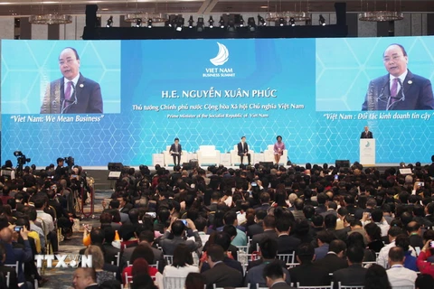 Toàn cảnh Hội nghị Thượng đỉnh Kinh doanh Việt Nam 2017. (Nguồn: TTXVN) 