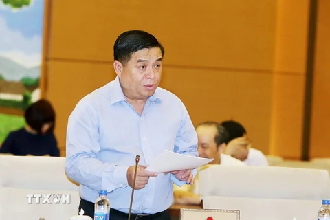 Bộ trưởng Bộ Kế hoạch và Đầu tư Nguyễn Chí Dũng. (Ảnh: Nguyễn Dân/TTXVN)
