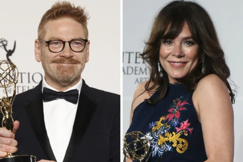 Nam tài tử Kenneth Branagh và nữ ​minh tinh Anna Friel. (Nguồn: REX)