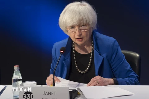 Chủ tịch sắp mãn nhiệm của Ngân hàng Dự trữ liên bang Mỹ (Fed) Janet Yellen. (Nguồn: AFP/TTXVN)