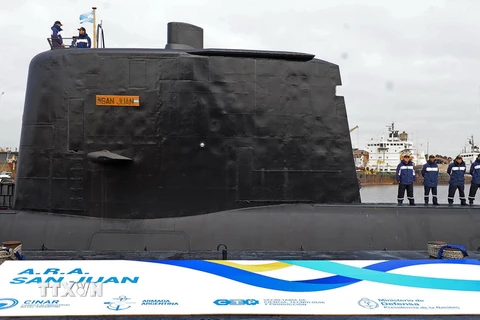 Tàu ngầm ARA San Juan tại Buenos Aires, Argentina ngày 23/5/2014. (Nguồn: AFP/TTXVN)