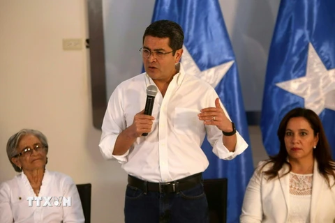 Tổng thống Honduras Juan Orlando Hernandez. (Nguồn: AFP/TTXVN)