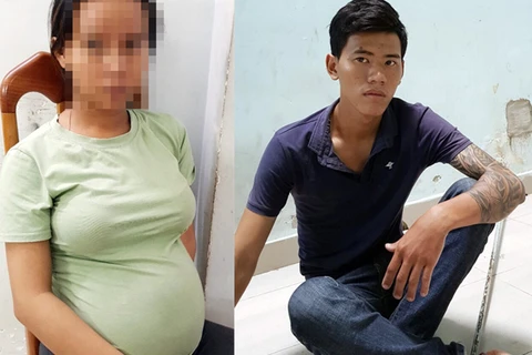 Chồng chở vợ mang thai 8 tháng đi cướp giật trên đường phố