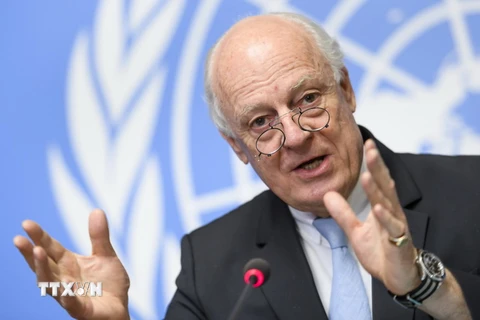 Đặc phái viên Liên hợp quốc về vấn đề Syria, ông Staffan de Mistura. (Nguồn: AFP/TTXVN)