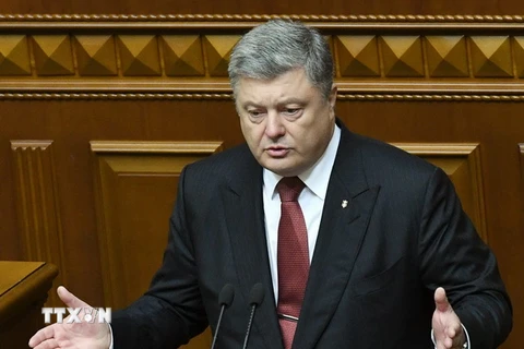 Tổng thống Ukraine Petro Poroshenko. (Nguồn: AFP/TTXVN)