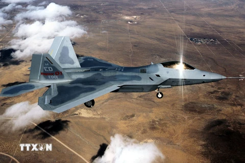 Máy bay tiêm kích F-22 của Mỹ. (Nguồn: AFP/TTXVN)