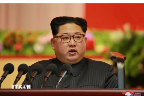  Nhà lãnh đạo Triều Tiên Kim Jong-Un. (Nguồn: Yonhap/TTXVN)
