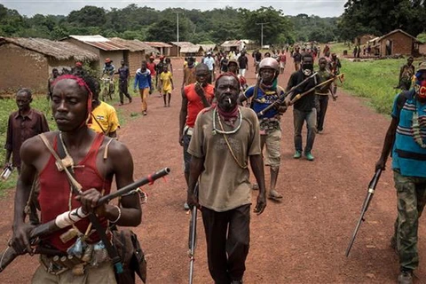 Các chiến binh Trung Phi tại Gambo. (Nguồn: AFP)