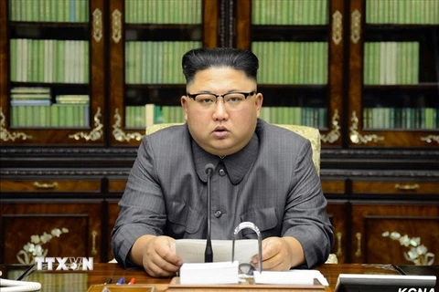  Nhà lãnh đạo Triều Tiên Kim Jong-un. (Nguồn: YONHAP/TTXVN)