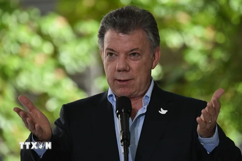 Tổng thống Colombia Juan Manuel Santos. (Nguồn: AFP/TTXVN)