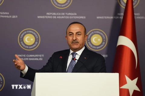 Ngoại trưởng Thổ Nhĩ Kỳ Mevlut Cavusoglu. (Nguồn: THX/TTXVN)