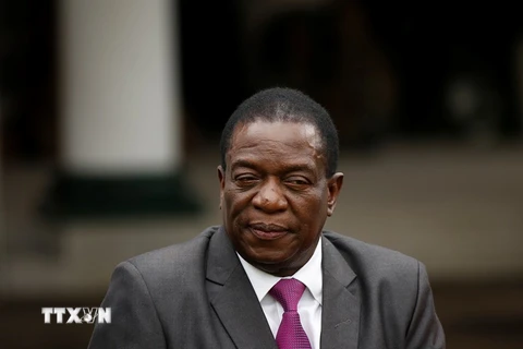 Tổng thống Zimbabwe Emmerson Mnangagwa. (Nguồn: THX/TTXVN)