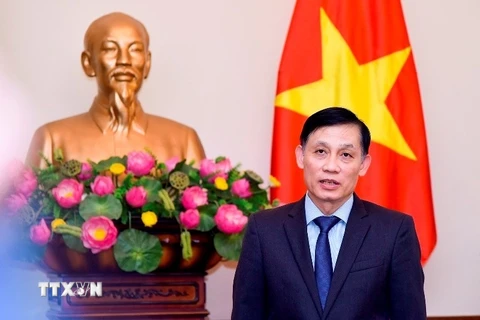 Thứ trưởng Ngoại giao Lê Hoài Trung, Chủ nhiệm Ủy ban Biên giới quốc gia - Bộ Ngoại giao. (Ảnh: TTXVN)