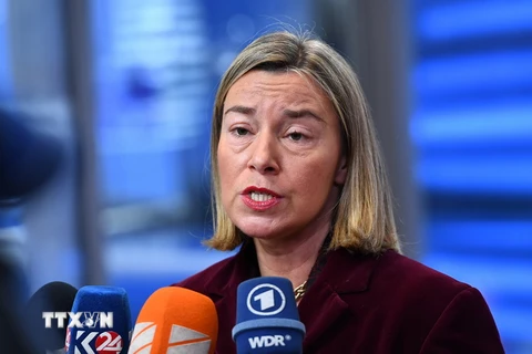 Đại diện cấp cao của Liên minh châu Âu (EU) về chính sách an ninh và đối ngoại Federica Mogherini. (Nguồn: AFP/TTXVN)