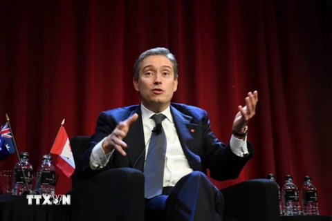  Bộ trưởng Thương mại Canada Francois-Philippe Champagne. (Nguồn: FinancialReview/TTXVN)