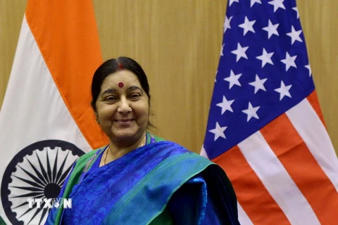 Ngoại trưởng Ấn Độ Sushma Swaraj. (Nguồn: THX/TTXVN)