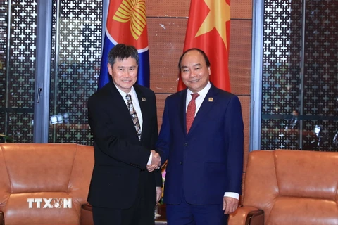 Thủ tướng Nguyễn Xuân Phúc tiếp Tổng Thư ký Hiệp hội các Quốc gia Đông Nam Á (ASEAN) Lim Jock Hoi. (Nguồn: TTXVN) 
