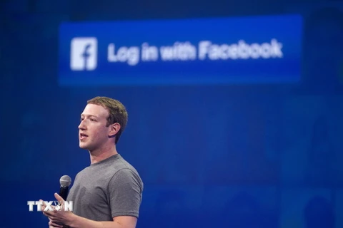 Giám đốc điều hành Tập đoàn Facebook Mark Zuckerberg. (Nguồn: AFP/TTXVN) 