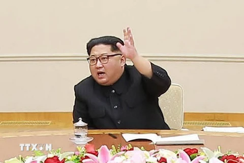  Nhà lãnh đạo Triều Tiên Kim Jong-un. (Nguồn: Yonhap/TTXVN)