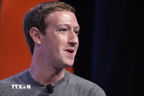 Giám đốc điều hành Facebook, Mark Zuckerberg. (Nguồn: AFP/TTXVN)