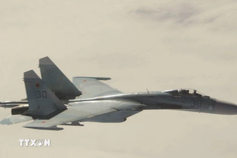 Máy bay Su-27 của Không lực Liên bang Nga. Ảnh minh họa. (Nguồn: AP/TTXVN)