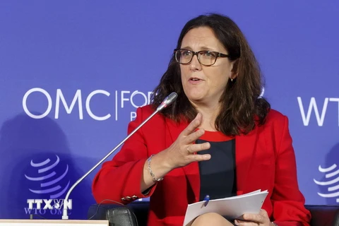  Ủy viên châu Âu phụ trách thương mại, bà Cecilia Malmström. (Nguồn: EPA/TTXVN)