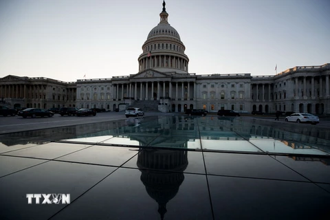 Tòa nhà Quốc hội Mỹ ở thủ đô Washington DC. (Nguồn: THX/TTXVN)