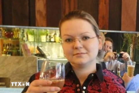 Yulia Skripal, con gái cựu điệp viên hai mang Sergei Skripal. (Nguồn: The Sun/TTXVN)