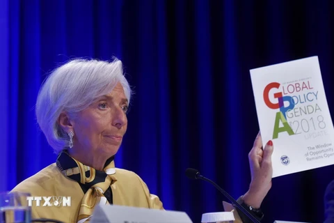 Giám đốc điều hành IMF Christine Lagarde. (Nguồn: THX/TTXVN)