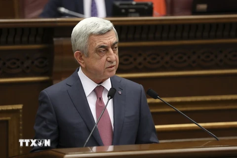 Thủ tướng Armenia Serzh Sarksyan. (Nguồn: THX/TTXVN)