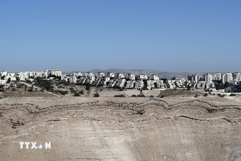 Khu định cư Maale Adumim của Israel ở Bờ Tây ngày 26/10/2017. (Nguồn: AFP/TTXVN)