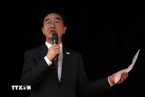  Bộ trưởng Bộ Thống nhất Hàn Quốc Cho Myoung-gyon. (Nguồn: Yonhap/TTXVN)