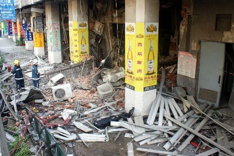 Hiện trường một vụ nổ bình gas trong nhà hàng ở Macau hồi năm 2011. (Nguồn: macaunews.mo)