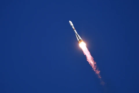Tàu Tiến bộ MS-09 của Nga chỉ mất 3 giờ 40 phút kể từ khi phóng cho đến khi kết nối với Trạm Vũ trụ Quốc tế (ISS). (Nguồn: TASS)