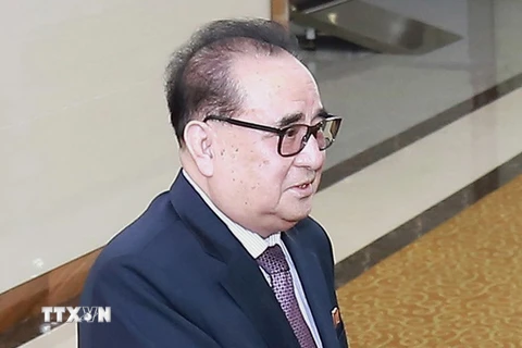 Phó Chủ tịch Ủy ban Trung ương đảng Lao động Triều Tiên (WPK) phụ trách các vấn đề quốc tế Ri Su-yong. (Ảnh: YONHAP/TTXVN)