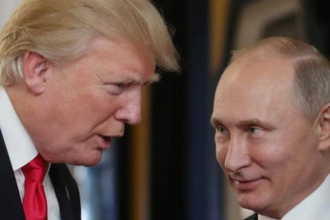 Tổng thống Mỹ Donald Trump và người đồng cấp Nga Vladimir Putin (Nguồn: AFP)