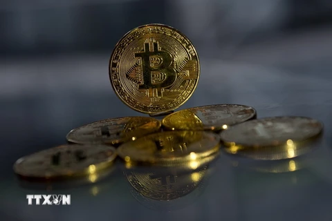 Đồng Bitcoin. (Ảnh: AFP/TTXVN)