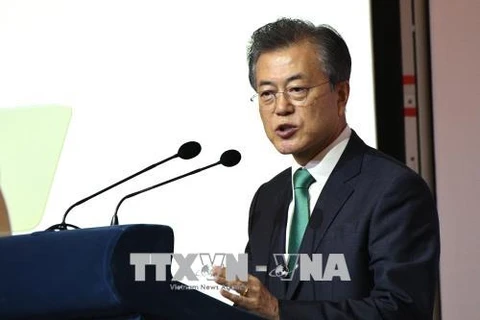  Tổng thống Hàn Quốc Moon Jae-in. (Nguồn: THX/TTXVN)