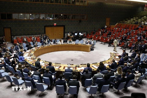 Cuộc họp của Hội đồng Bảo an Liên hợp quốc tại New York, Mỹ ngày 2/8. ( Ảnh: THX/TTXVN)